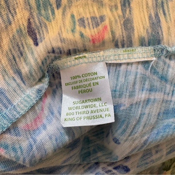 Lilly Pulitzer Blue Kaia Cotton Tunic Top - Picture 4 of 6